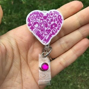 Medical Heart Badge Holder